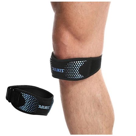 1PCS Adjustable Knee Pad Knee Pain Relief Patella Stabilizer Brace Support color blue