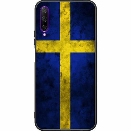 Honor 9x Pro Svart Skal Sverige Flagga