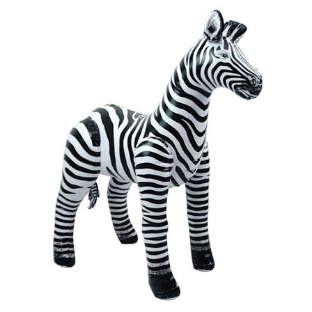 Mordely Simulering Djur Uppblåsbar ballong Modell ZEBRA ZEBRA