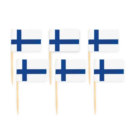 Cocktailflag Finland 50-pak