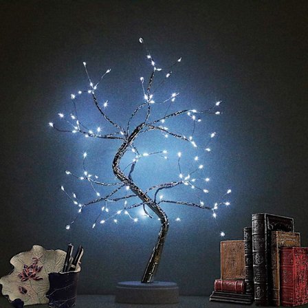 Bonsai Tre Lys For Romdekorasjon, Estetiske Lamper For Stue, Søt Nattlampe For Hjemmeinnredning, Gode Gaveideer, Hjemmeinnredning, Bryllup, Jul