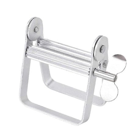 Tandpasta Klemmer, Metal Tandpasta Tube Klemmer Maling Tube Vrider til Kunstner, Frisørsalon, Maler, Sølv