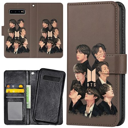 Samsung Galaxy S10 Plus - Plånboksfodral/Skal BTS