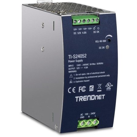 TRENDnet 240W, 52V DC, 4.61A AC to DC