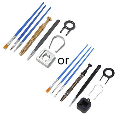 8 stk mekanisk tastatur pinsett smøremiddel verktøy børste bryter trekker stamme plukker sett