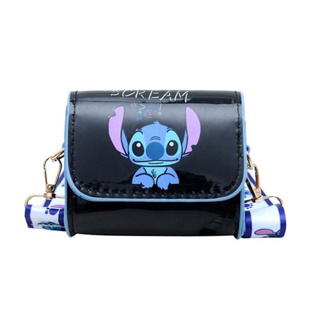 Stitch Messenger Väska Tecknad Söt Flickor PU Läder Underarms Mini Väska Tote Mode Kvinnor Z1W4