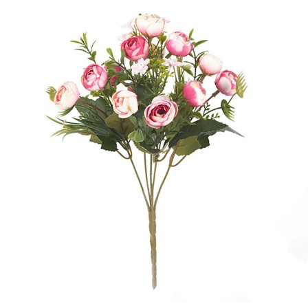 Tekokamelia 5 oksaa 13 kukkaa Realistinen Silkki Helppohoitoinen Tekokukka Deko Tummanpunainen Häihin Syntymäpäiväjuhliin