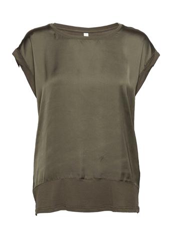 Sc-Thilde Blouses Short-sleeved Grøn Soyaconcept
