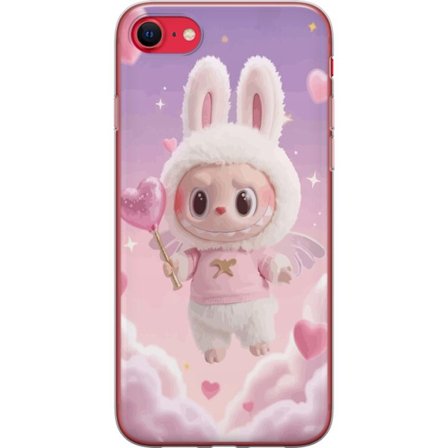 Yhteensopiva Puhelinkuori Apple Apple iPhone SE (2020) Rakkauden Enkelin Sydänmuotoilu, vaaleanpunainen sydän-inspiroitu tyyli siivillä, pilvilla j