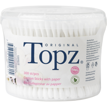 Bomullspinnar Topz Original 300st