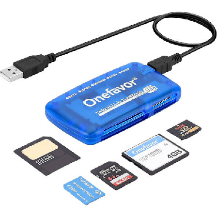 SmartMedia Kortläsare, Allt-i-1 USB Universell Multi Kort Adapter Slim Hub