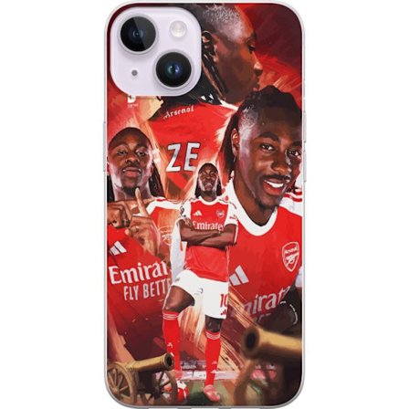 Kompatibel Mobilcover til Apple iPhone 14 Arsenal collage - Eberechi Eze i flere poser med rød kamptrøje