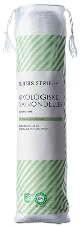 3 for 2 - Matas Striber Økologiske Vatrondeller 80 stk., Skincare, Tilbehør Til Ansigtsrens, Vatrondeller