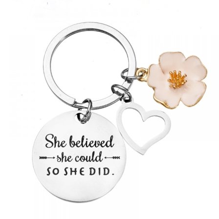 Inspirerende Citater Nøglering Nøgleringsgaver, Kvinder Nøglering Gave til Datter, Niece, Søster, Bedste Venner