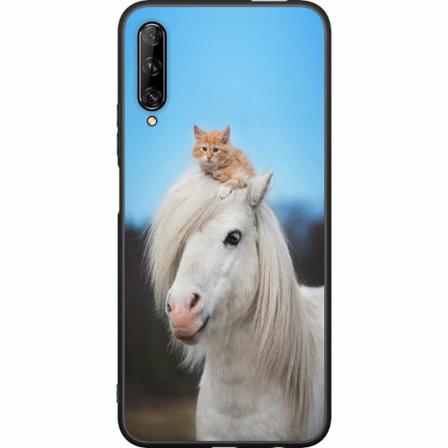 Huawei P Smart Pro 2019 Svart Skal Häst & Katt