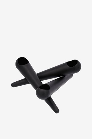 Uyuni - Lysestake Bonfire 3 armer - Svart - Lysestaker & lykter - Fra Homeroom