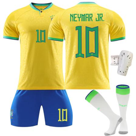 Qatar Fotbolls-vm 2022 Brasilien Fotbollssats - Gulgrön 22