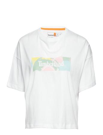 Aop Tee T-shirt Top Hvid Timberland
