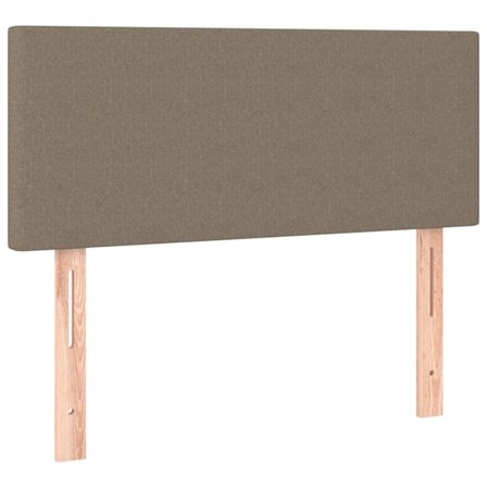 vidaXL Sänggavel taupe 90x5x78/88 cm tyg