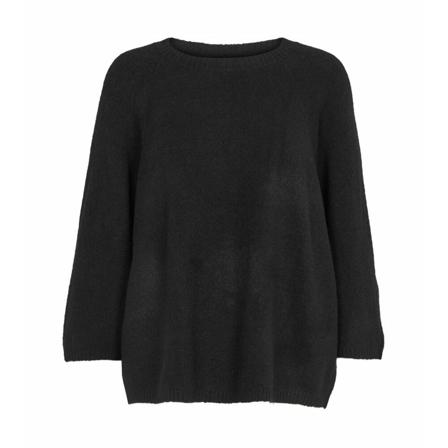 Prepair Prepair Strik, Alva Knit, Black Sort, Dame Striktrøjer, Størrelse: 2XL