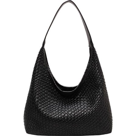 Dame Skuldertaske, PU Læder Skuldertaske, Håndtasker, Skuldertaske Dame Håndtaske - SORT