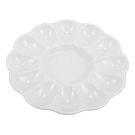 Æggefad Appetizer Ægserveringsfad Keramisk Æggefad til Hjem Restaurant