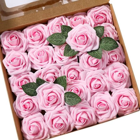 Mousse Rose Artificielles Fleurs Fausse Roses Faux Bouquet pour