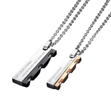 Älskare Par Bladformade Halsband Kärlek Pussel Matchande Hänge