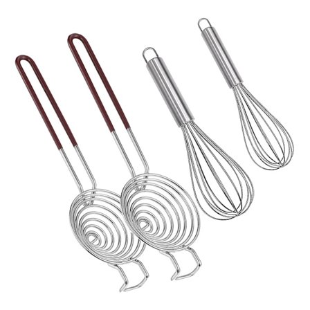 Eggvite-separator i rustfritt stål, eggeplommeseparator, lang håndtakseparator for matlaging