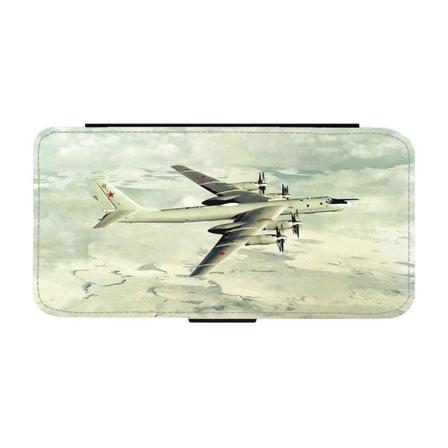 Tu-95 Strategisk Bombplan Iphone 14 Plånboksfodral Multifärg