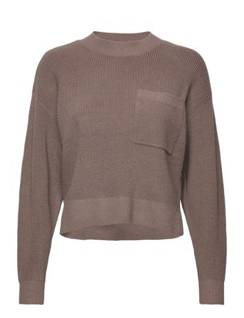 Mschidarose Jilli O Neck Pullover Pullover Beige MOSS COPENHAGEN