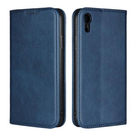 iPhone Xr magneettinen synteetti nahkainen lompakko suojakotelo kortti paikoilla - Sininen Blue