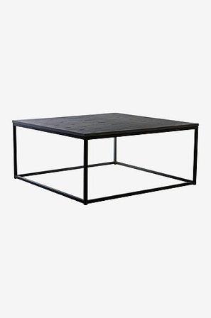 Jotex - Soffbord 100x100 Cm - Höjd 45 Cm MDF - Stål Svart LYCKAN - Köp Soffbord hos Jotex