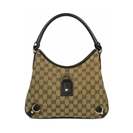 Gucci Vintage, Pre-owned Shoulder Bag Bruin, Dames, Maat:ONE Size,leer