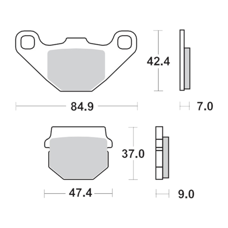 Moto-Master RoadPro Ceramic Rear Brake Pads - Aprilia RS 125 2017-2017