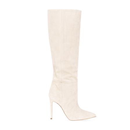 Paris Texas, Suede heeled boots Beżowy, Kobieta, Rozmiar: 39 EU