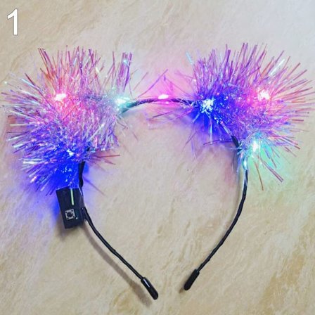 LED-färgad kranskrona pannband 1 1