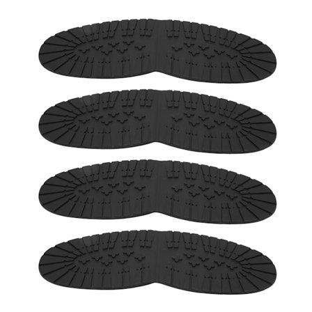 4 par sko gummi forfot såle for kvinner sklisikker kuttbart mykt fleksibelt skosåle reparasjon for sportssko