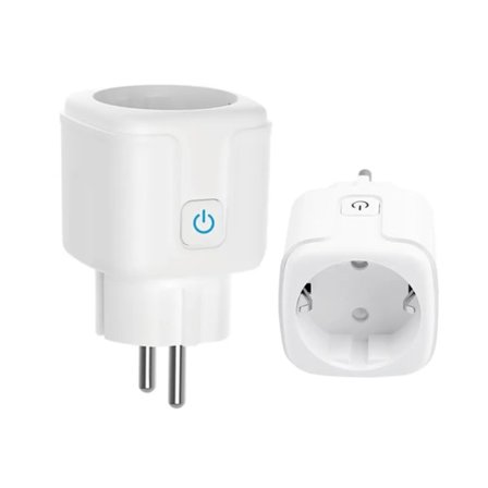 Smart Plug 20A EU Smart Socket Med Strøm Monitoring Timing Function Voice Control Via Alexa Google Home