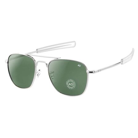 Lentäjäaurinkolasit miehille ja naisille 2021 Vintage-merkki Designer American Army Military Optical AO Aurinkolasit de sol masculino