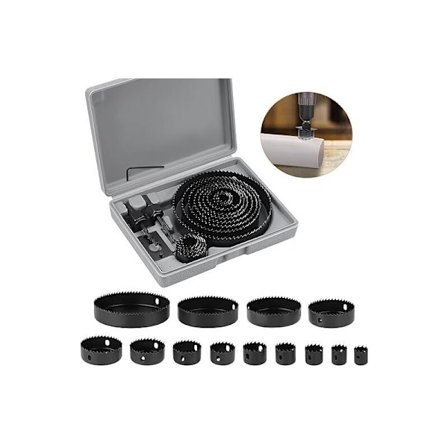 20-osainen hiiliteräksinen bimetallinen reikäsaha-sarja 19-127 mm reikäsaha-laatikko