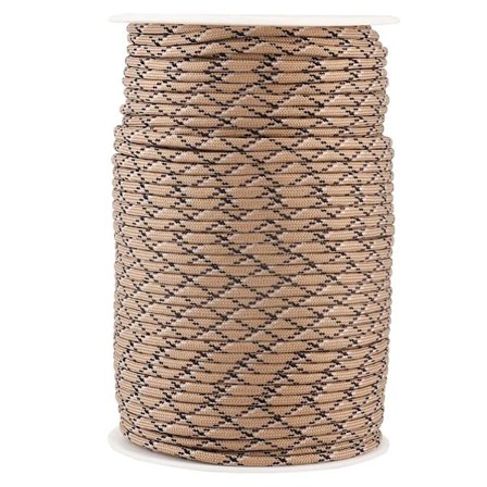 Fallskärmslina av militärkvalitet, 250 kg brottstyrka för extrema förhållanden, kompakt stickning för enkel hantering, mångsidig paracord för över...