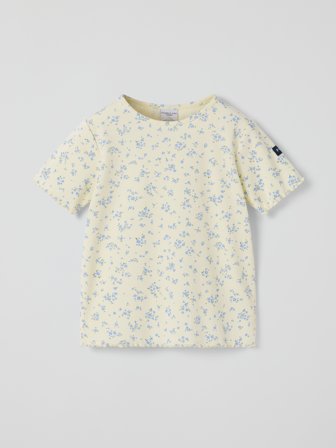 Polarn O. Pyret Ribbad t-shirt blommig - 92 - barnkläder - yellow