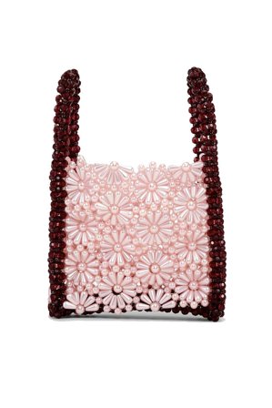 Bouquet Bead Bag Blush Burgundy