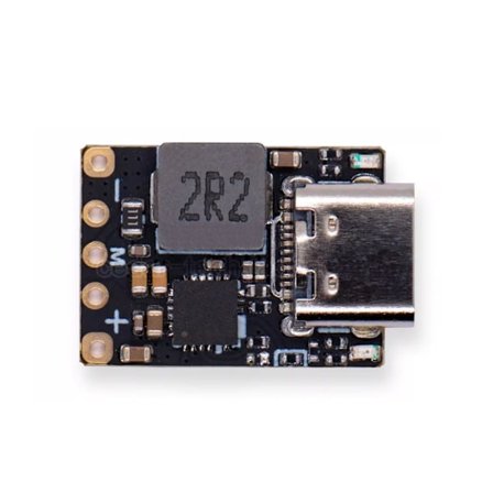 2/3-cell litiumbatteriladere, boost-omformere, USB C-grensesnitt, kompakt design