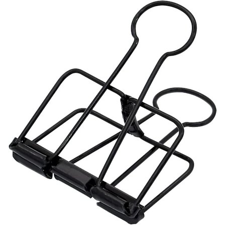 Ekstra store bindklips Hule lange haleklips 3,2 cm flere farver, Store papirklemmer til kontor skoleartikler (10 stk) (D-V2)