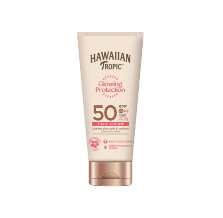 Hawaiian Tropic Glowing Protection Face Lotion SPF 50 50 ml, Skincare, Solpleje, Solcreme