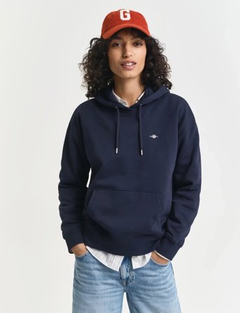 GANT Shield Hoodie - Navy - XS