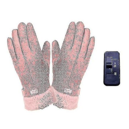 Usb-uppvärmda handskar dam vinter varma handskar elektriska cykelhandskar utomhusridning elektrisk uppvärmning