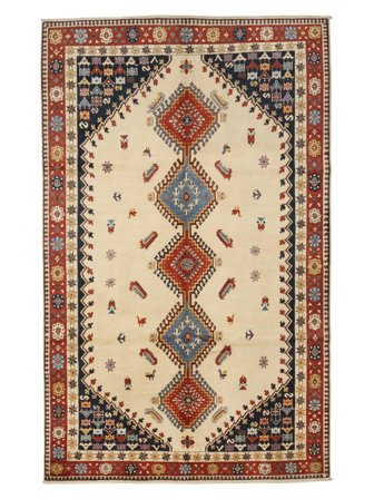 Kazak Fine Rug Oriental Brown/Orange (Wool, Afghanistan)